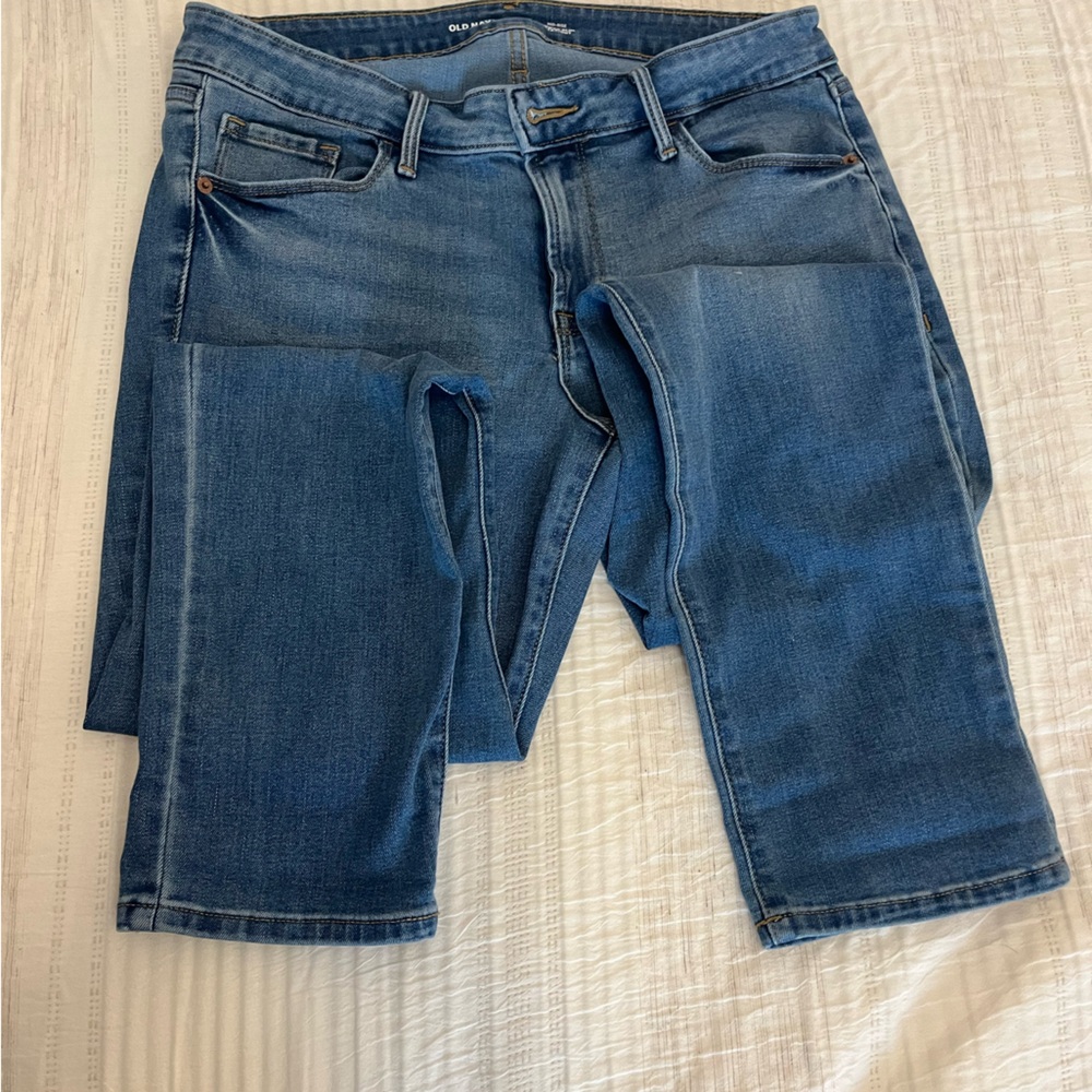 Old Navy mid-rise POWER SLIM STRAIGHT jeans